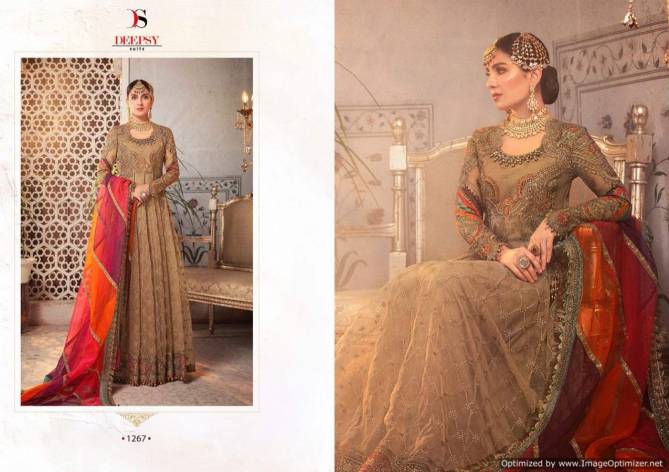 Deepsy Maria B Nx Embroidered 21 Georgette Wedding Wear Heavy Pakistani Salwar Kameez